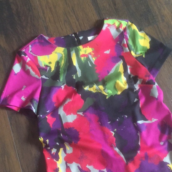 Trina Turk Zap Print Ponte A-Line Dress - Picture 2 of 3